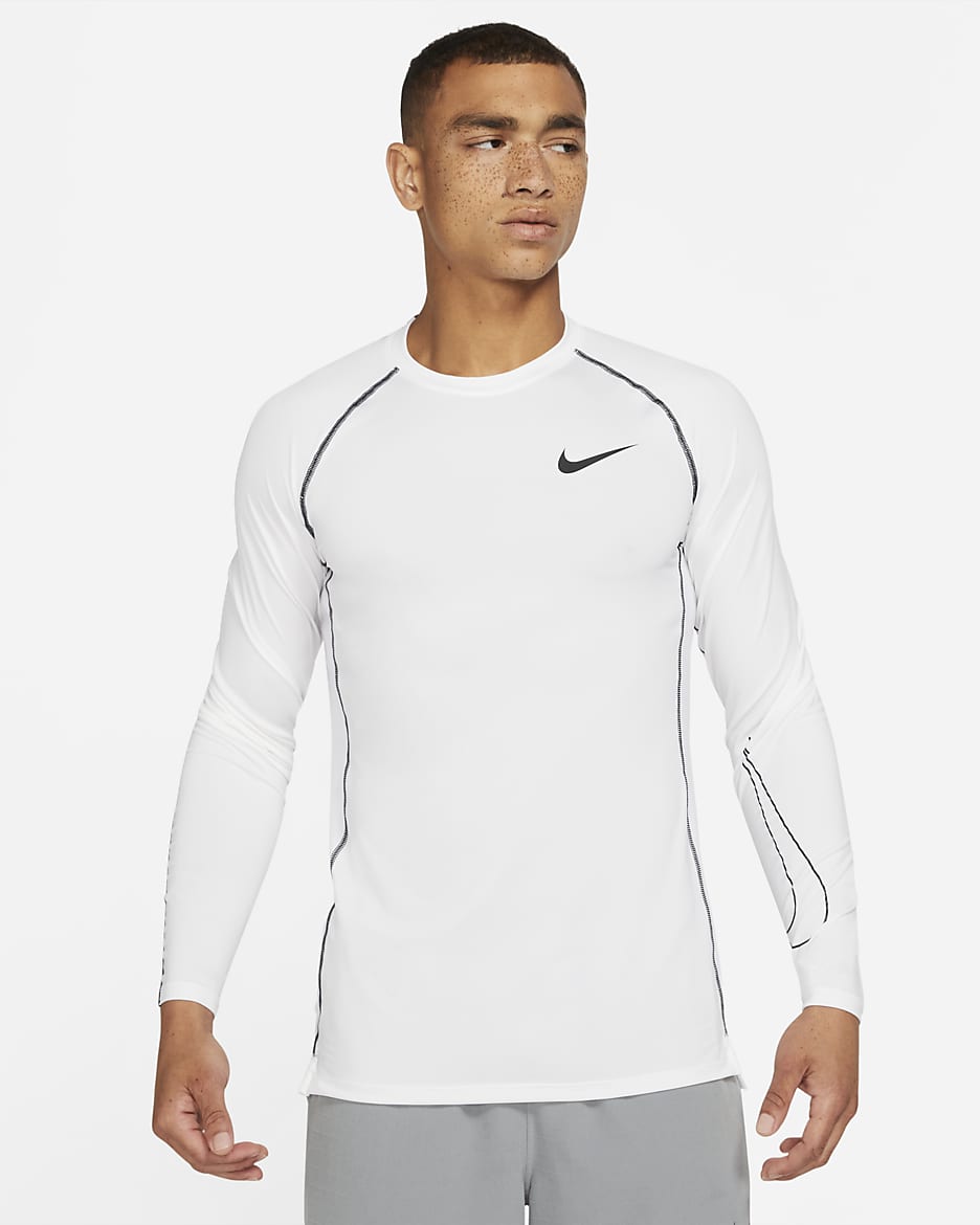 Camiseta de manga larga y ajuste entallado para hombre Nike Pro Dri FIT